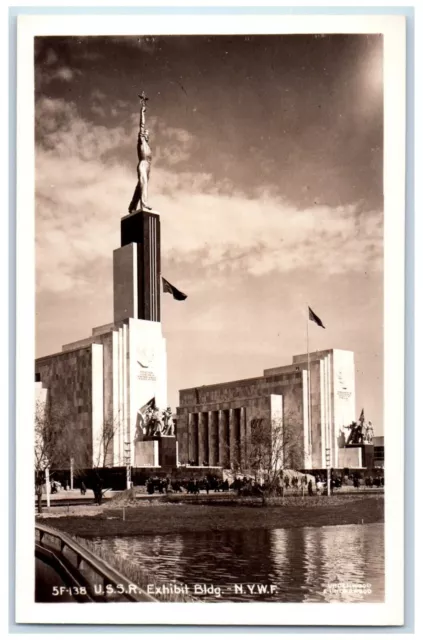 c1910's USSR Exhibit Bldg. NYWF New York Worlds Fair RPPC Photo Vintage Postcard