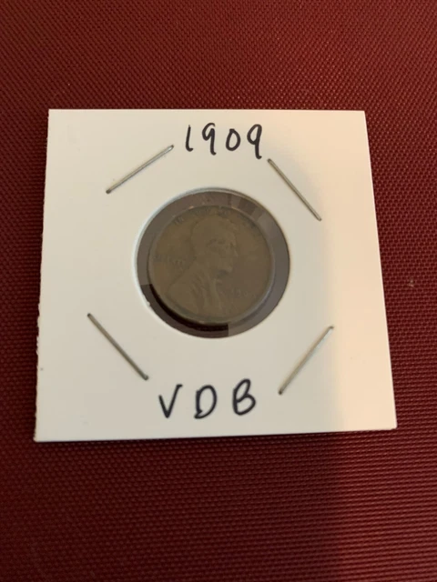 1909 vdb lincoln cent wheat penny