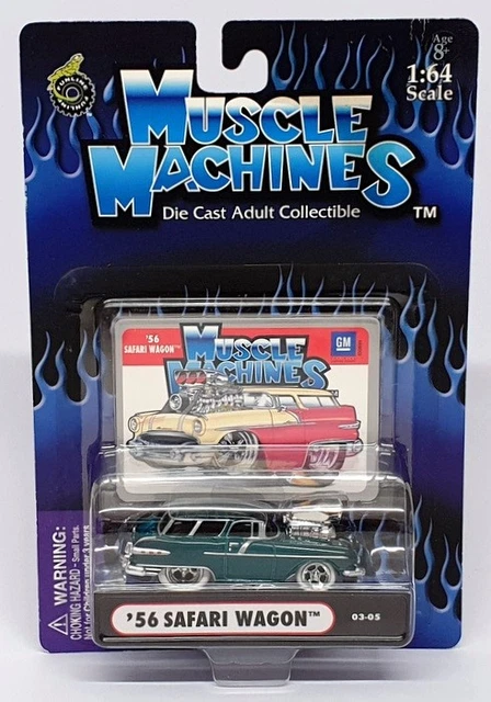 MUSCLE MACHINES 1:18 Scale 1956 Pontiac Safari 2 door station