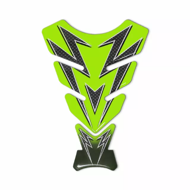 Paraserbatoio Tank Pad Adesivo 3D per Moto Color Verde Kawasaki Sport