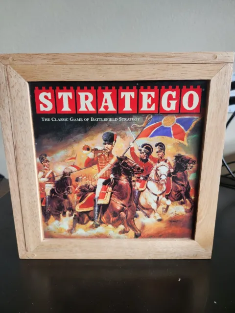 STRATEGO Board Game Milton Bradley Nostalgia Series Wooden Box Complete