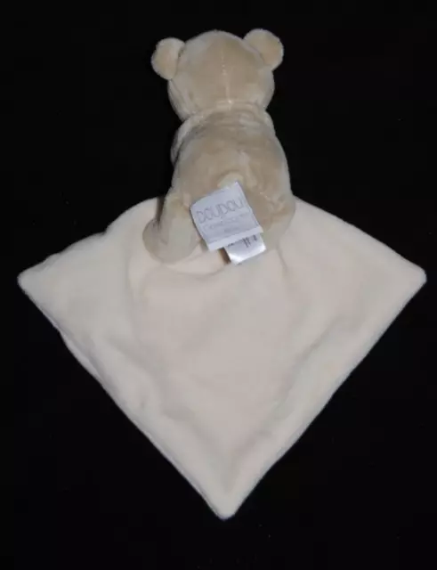DOUDOU ET COMPAGNIE DC302 Ours Beige Mouchoir En boite Fleur Etat NEUF 2