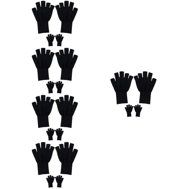 2 paia guanti UV unghie gel guanti protettivi UV manicure guanti unghie