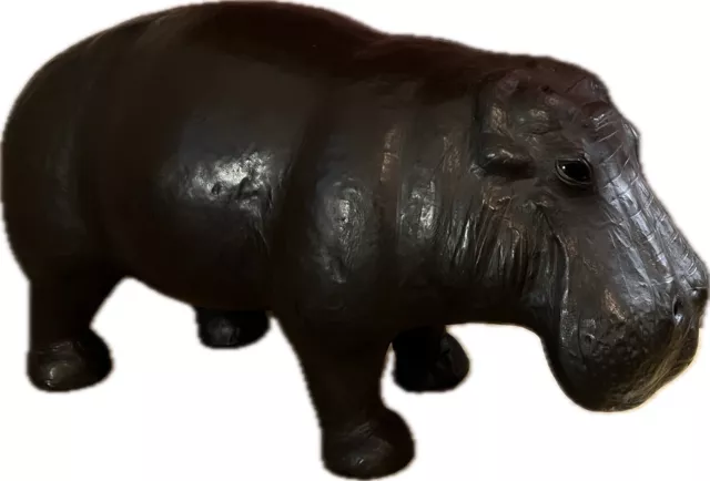 Liberty? Leather Hippo Footstool.