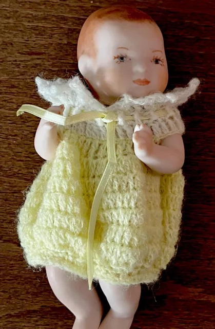 5” All Bisque Bye-Lo Baby Doll Reproduction 1980 Germany Grace Putnam