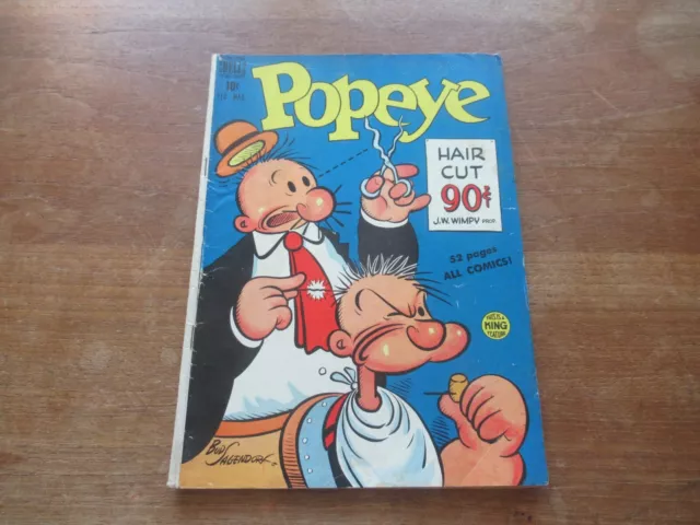 Popeye #11 Dell Golden Age Higher Grade Comic From 1950! Great Wimpy Cover