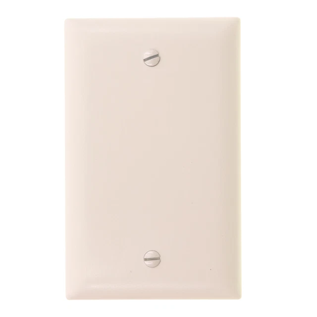 Pass & Seymour Tp13-La Trademaster Wall Plate, 1-Gang Blank, Lt Almond (20-Pack)