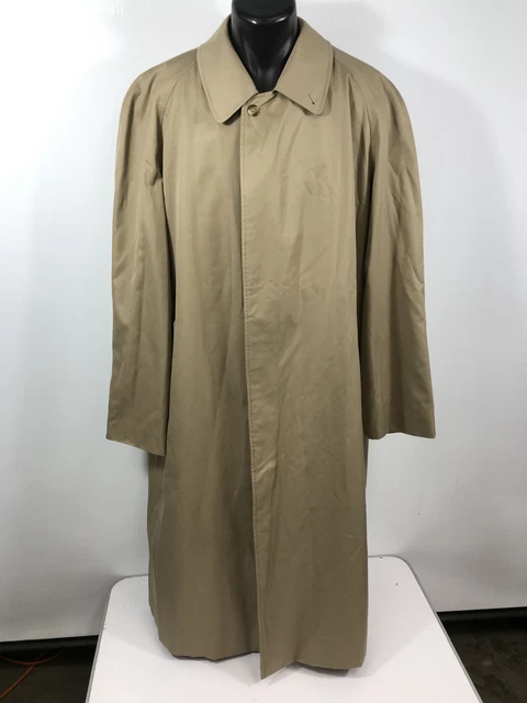 BURBERRY Brown Long Sleeve Button Cotton Coat/Jacket w/ COA Men - Size XL