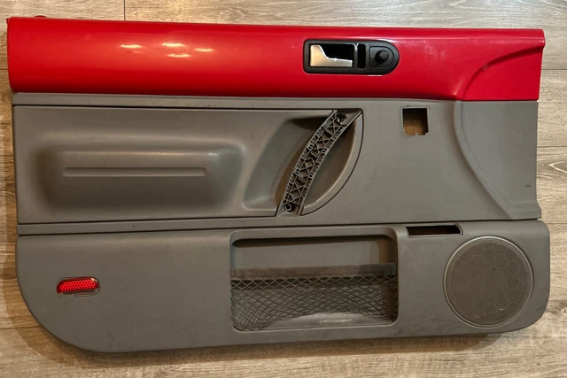 98-10 VW Volkswagen Beetle Door Panels Gray/RedDrivers Left Side OEM