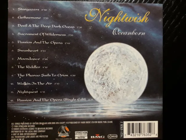 Nightwish-Oceanborn,Digipack-CD(1998) 2
