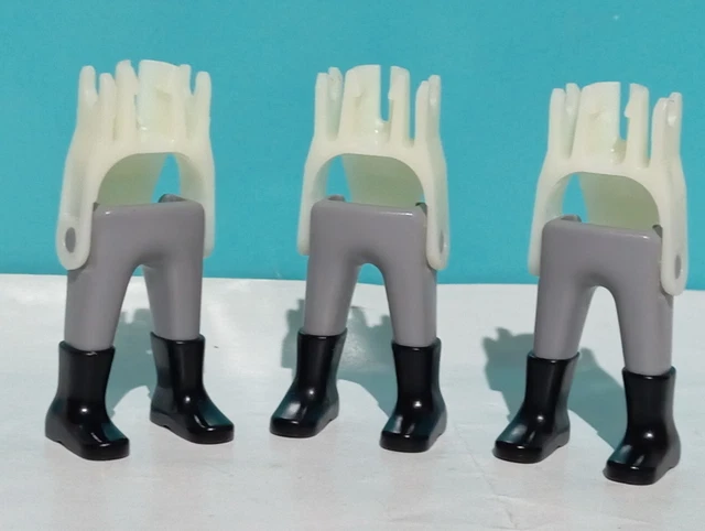 2 Corps (torses) Playmobil Gris Confédérés - Pièces Détachées Occasion - Thème Guerre Civile Américaine Ouest