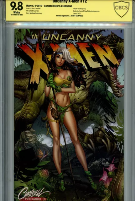 Uncanny X-Men Vol 5 #12 (631) Marvel CBCS 9.8 NM/M Signed J. Scott Campbell (201