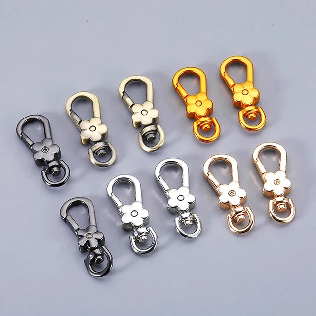 Lobster Claw Swivel Clasp Clips Bag Key Ring Hook Findings Keychain lanyardX5PCS