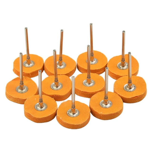 Laine Polissage Roue Patins Grincement Jaune Coton Tissu Gadget 10pcs Mini
