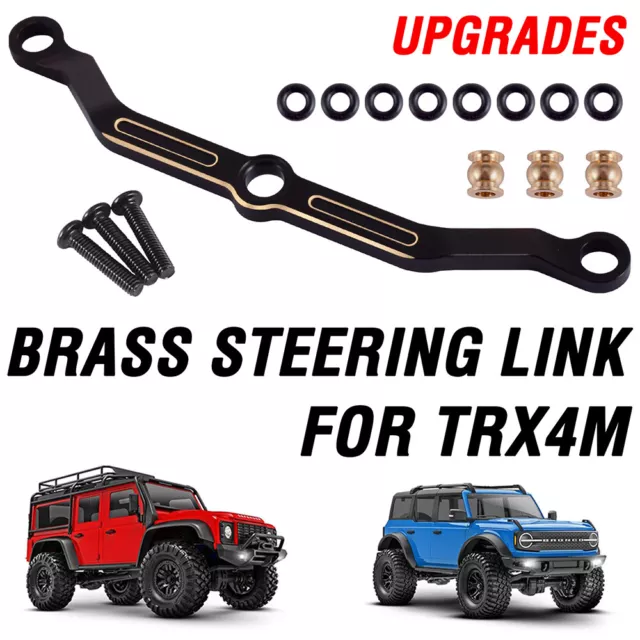 Brass Steering Link Rod Tie Set for Traxxas TRX4M 1/18 RC Crawler Upgrade Parts