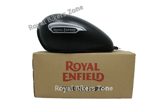 Réservoir Essence 1,5 Gallon Pour Royal Enfield Trials - Acier Brut - Neuf Sous Emballage - Origine Inde
