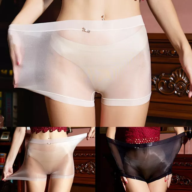 Womens Underwear Breathable Comfy Fashion Glossy Lingerie Panties Pants