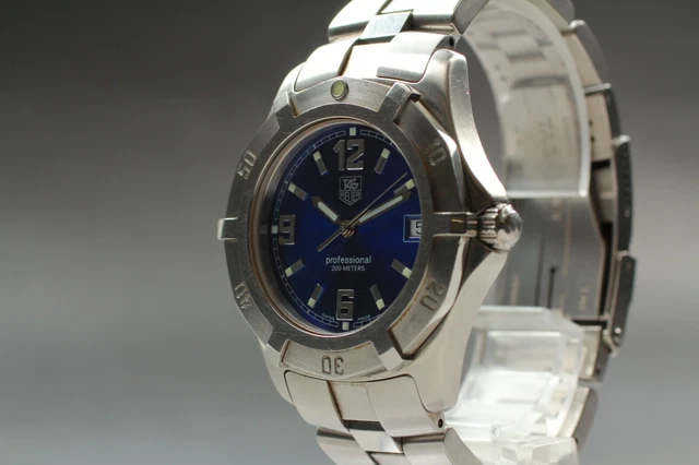 *EXC+5* TAG HEUER 2000 Exclusive WN1112 Blue dial Quartz Men's Watch
