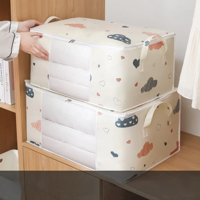 Quilt Storage Bag Household Moving Organizer Dust-Proof Bag Cotton Quilt Bag