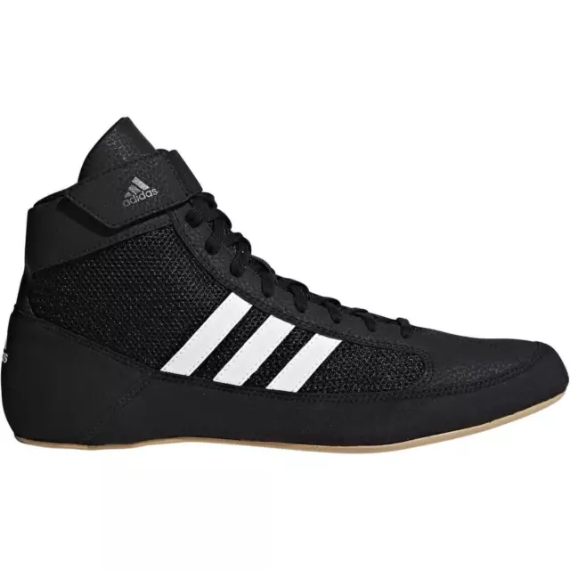 adidas Mens Havoc Wrestling Shoes Black White 3 Stripes Lightweight Combat Boots