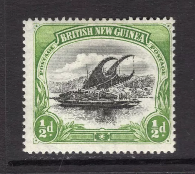 M18259 Papua 1901 SG9 - 1/2d black & yellow green.