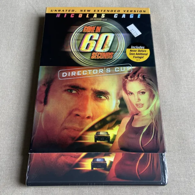 Gone In 60 Seconds (DVD Director's Cut 2000) W/ Slipcover Angelina Jolie NEW +