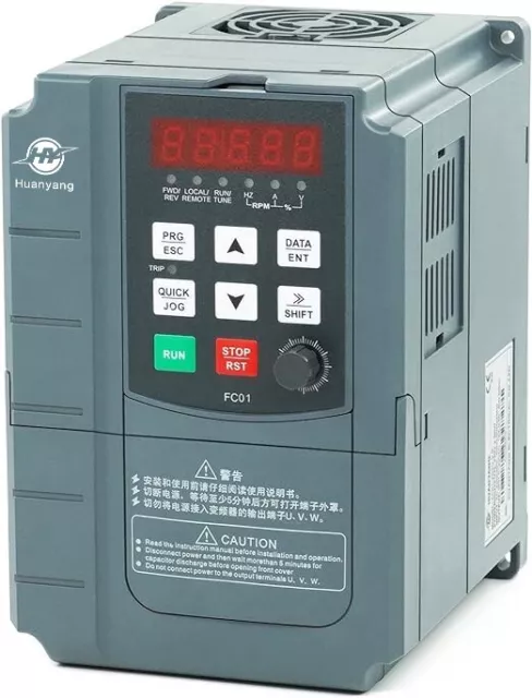 VFD Vector CNC Variable Frequency Drive 4kW 5HP 220V 17A for Motor Speed Control
