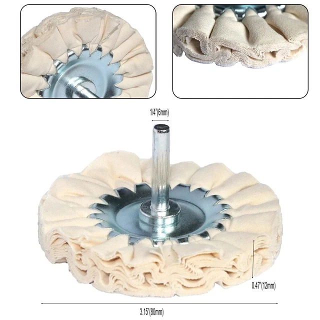 HEAVY DUTY 80MM Airway Buffing Wheel Cloth Ideal for Motorcycle Wheels