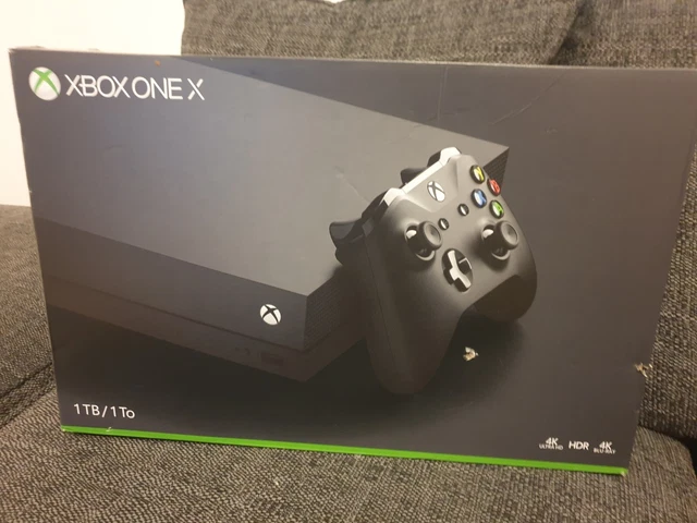 MICROSOFT XBOX ONE X 1TB Black Console Console only plus BOXED