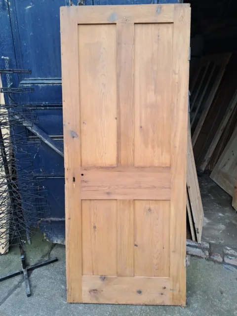 Reclaimed Victorian 4 panel stripped pine internal door. 800mm x 1930mm