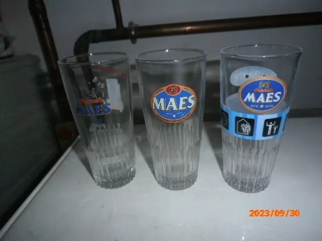 Biere 3 Verres Maes