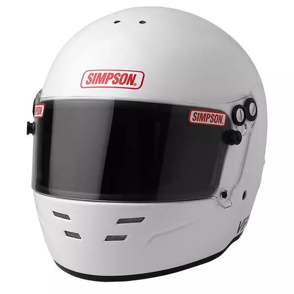 Simpson Viper Helmet Snell Sa2020 Gloss White M6 Msa Hans car racing karting