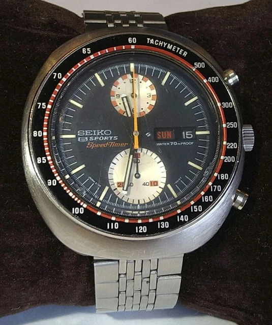 SEIKO 5 SPORTS SPEEDTIMER 61380010 Chronograph Automatic Vintage 1970