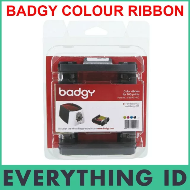 Evolis Badgy Cbgr0100C Ymcko Colour 100 Print Ribbon For Badgy100 & Badgy200