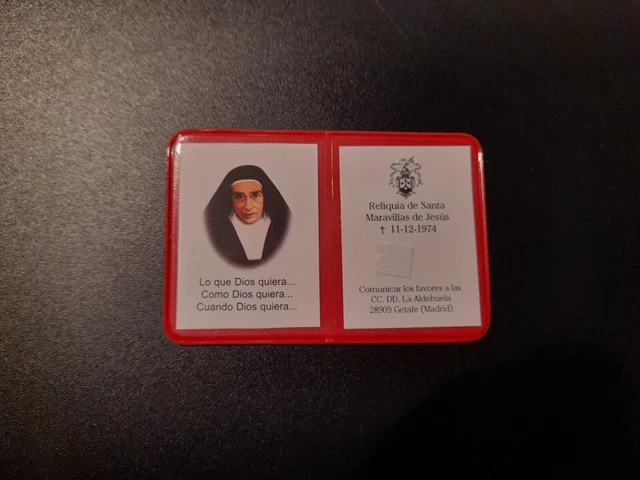 Reliquia Madre Maravillas de Jesús