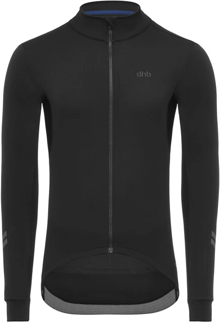 dhb Aeron Rain Defence Langarm Trikot Herren schwarz - Radtrikot langärmlig