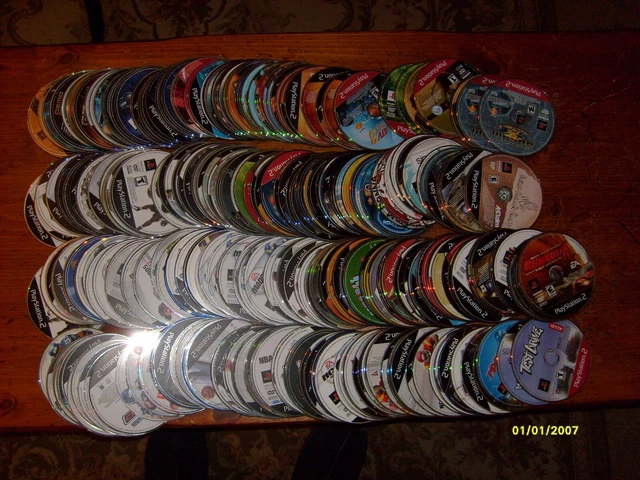 Lot Of Over 350 Playstation 2 Video Games...as Is Lot # 2