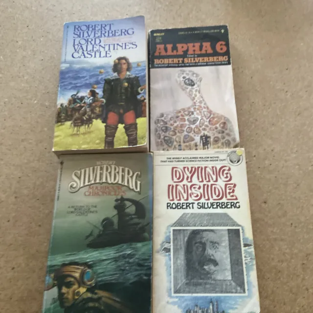 Vintage Robert Silverberg Paperbacks Lot Of 4 Different Titles Good Condition