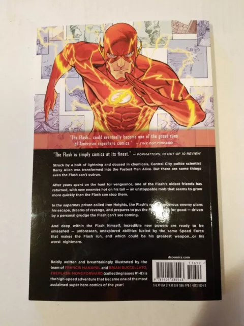The Flash (2012) Vol 1 Move Forward DC Softcover Francis Manapul Buccellato 2