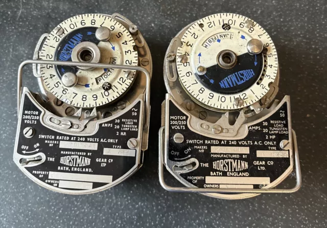 2 x Vintage Horstmann Type K Mark 2 Time Switch Untested