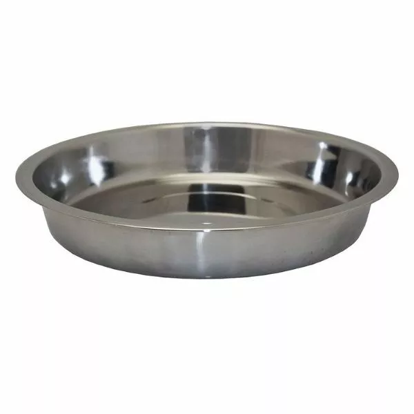 Happy Pet Puppy Food Water Bowl Shallow Stainless Steel Dog Dish Pan in 3 Sizes