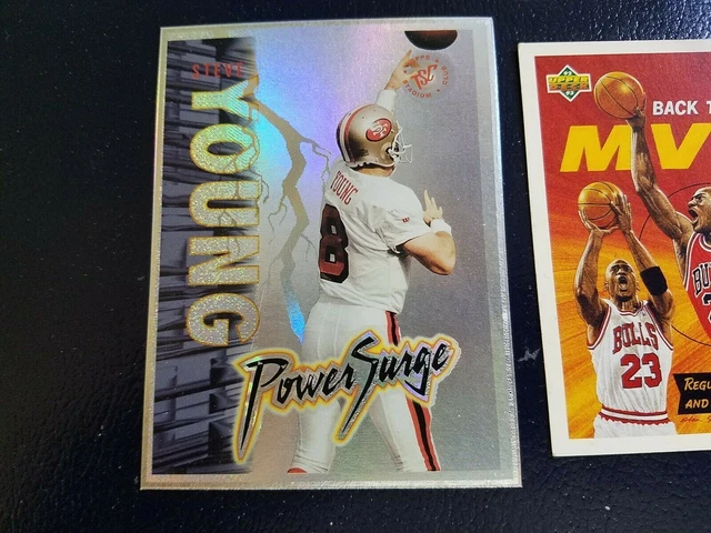 Steve Young SF 49ers 1995 Topps Stadium Club Power Surge OVERSIZE RARE WOW