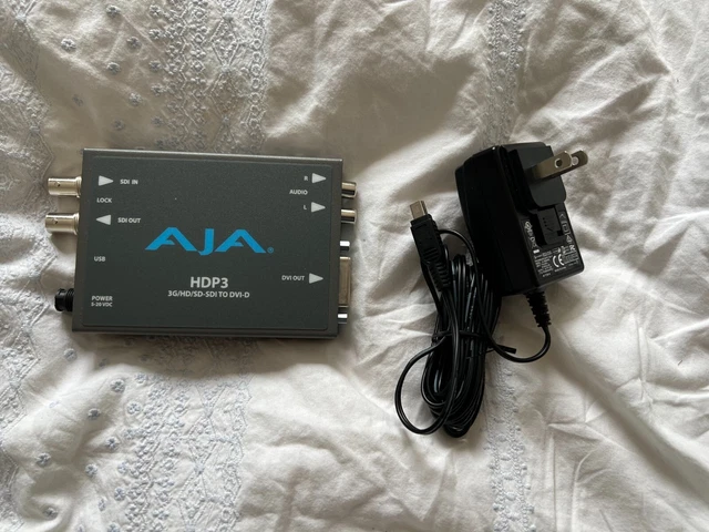 AJA HDP3 3G-SDI to DVI-D & Audio Converter - Gray - Used, good condition