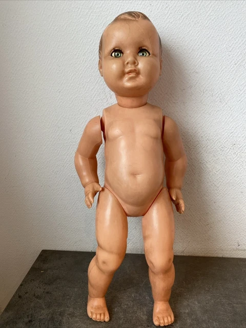 ANCIENNE POUPÉE BÉBÉ mariette poupon raynal vintage retro année 60-70