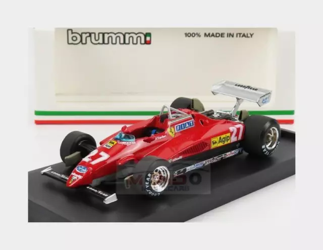 1:43 BRUMM Ferrari F1 126 C2 Italy Gp 1982 #27 Patrick Tambay Red R287 Model