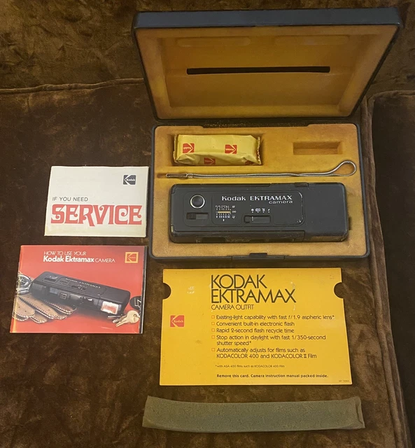 1978 Kodak Ektramax Camera In Box Vintage Collectible *Not Tested* MADE IN USA!