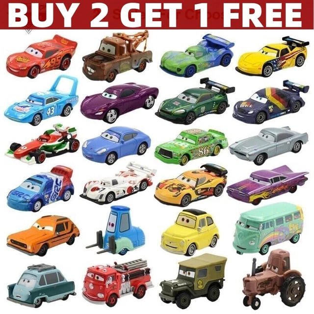 Disney Pixar Cars McQueen Sally Hudson Mater King 1:55 Die-cast Toys X-mas Gift