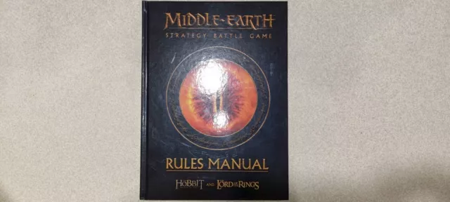 Middle-earth SBG Rulebook 2022 Hardcover Lord of the Rings Hobbit Warhammer Used