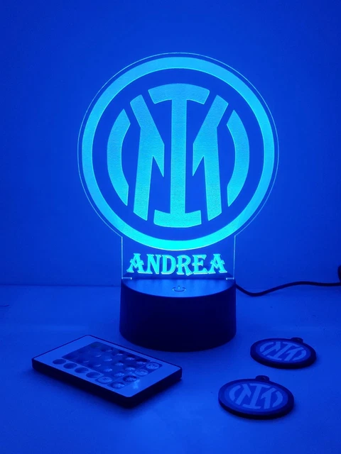 Lampada Da Tavolo 3D Illusion LED A Forma Di Pallone Da Calcio - 16 Colori Con Telecomando E Pulsante Touch - Luce Notturna Per Camera Da Letto Bambini