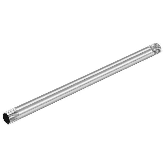 304 Acier Inox Tuyau Raccord G1/2 Filetage Mâle 300mm Coupleur pour Tuyaux